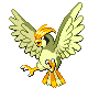 Pidgeotto's Diamond and Pearl shiny sprite