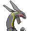 Rayquaza's Shiny back sprite