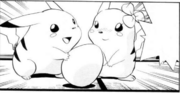 Pika and Chuchu having an offspring/egg