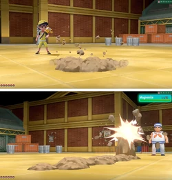 Dig depicted in Pokémon: Let's Go, Pikachu! and Pokémon: Let's Go, Eevee!