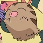 One of the many Pokémon that Lucy keeps at home due to her liking of Pokémon with squinted eyes.