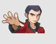 Norman's VS sprite in Pokémon Black Version 2 and Pokémon White Version 2
