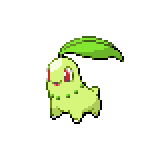 32x32 chikorita Pokémon outline or green outline : r/aseprite