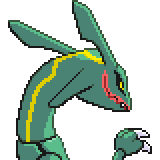 Pokemon Emerald Rayquaza Sprite - Pokemon Rayquaza Gen 3 Sprite, HD Png  Download - vhv