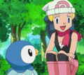 Piplup and Dawn.