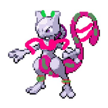 Pixilart - Mewtwo encounter pokemon red version by Anonymous