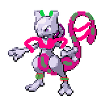 Pixilart - Shiny Pixel Mewtwo by Anonymous