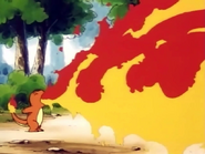 Using Flamethrower as Charmander