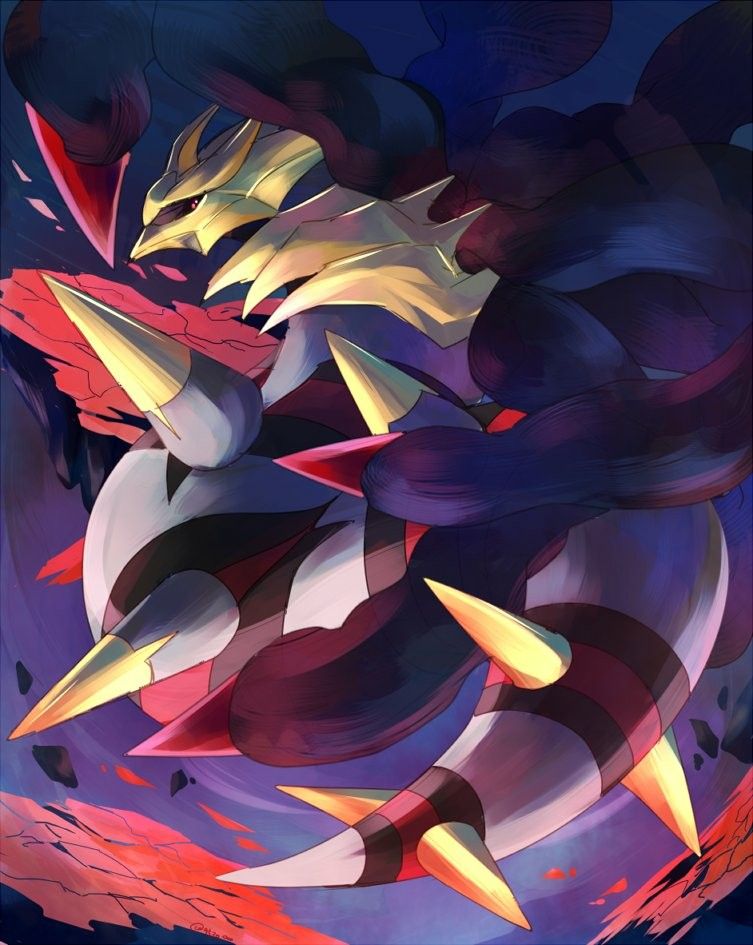 giratina and giratina (pokemon) drawn by illust_bye