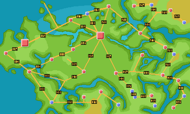 map of pokemon and pokemon y