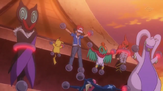 Ash and his Pokémon captured by Team Flare