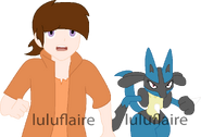 Lucario and Clarissa Genderbent