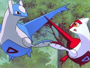 With her brother Latios