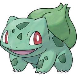 Escolhi no pokémon fire red o bulbasaur