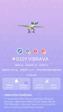Vibrava Pokédex entry