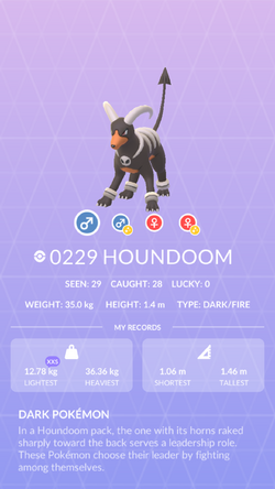 Houndoom  Pokédex