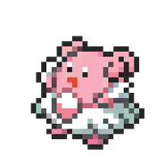 Blissey 8-bit sprite