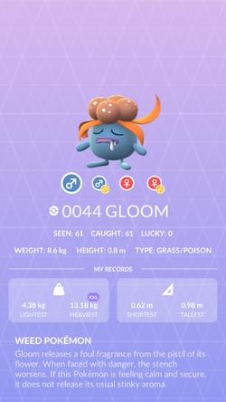 Gloom, Pokémon Wiki