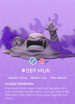 Muk, Pokédex