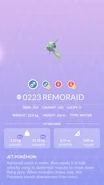 Remoraid Pokédex entry