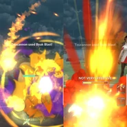 Beak Blast used in a Trainer Battle