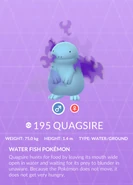 Quagsire Shadow Pokédex entry