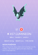 Lumineon Pokédex entry