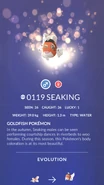 Seaking Pokédex entry