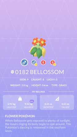 Bellossom - #0182 -  Pokédex