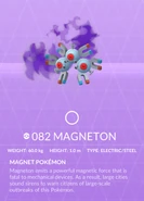 Magneton Shadow Pokédex entry
