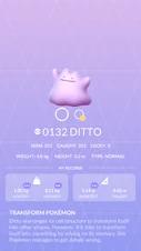 Ditto Pokédex entry