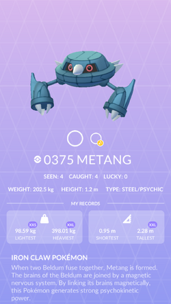 Metang - #0375 -  Pokédex