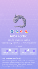 Onix Pokedex