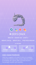 Onix  Pokédex