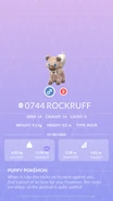 Rockruff Pokédex entry