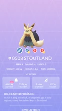 Stoutland Pokédex entry