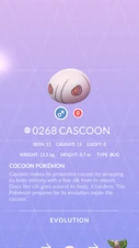 Cascoon Pokédex entry