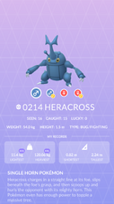 Heracross Pokédex entry