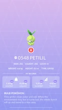 Petilil Pokédex entry