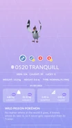Tranquill Pokédex entry
