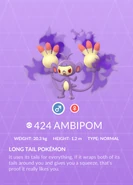 Ambipom Shadow Pokédex entry
