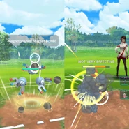 Magnet Bomb used in a Trainer Battle