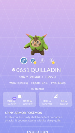 Quilladin Pokemon Go Wiki Fandom