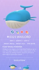 Wailord Pokédex entry