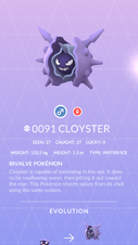 091 - Cloyster