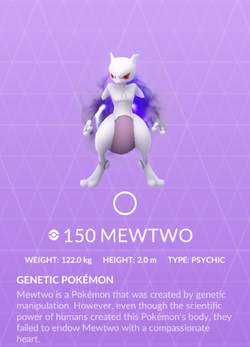 Mewtwo (Pokémon) - Pokémon Go