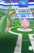 Leaf Blade used in a Gym Battle