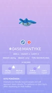 Mantyke Pokédex entry