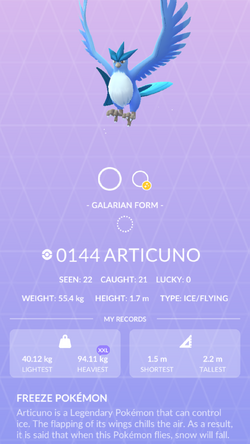 Articuno Pokemon Go Wiki Fandom