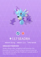 Seadra Shadow Pokédex entry